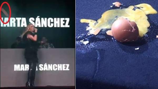 Huevos contra Martha Sánchez
