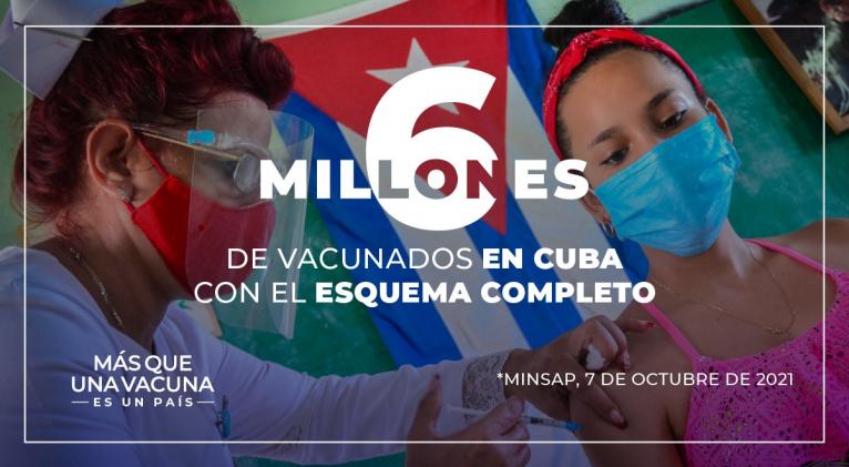 Ocupa Cuba primer lugar de América Latina en inmunización antiCovid-19