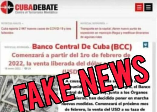 Fake News sobre venta de divisas en Cuba