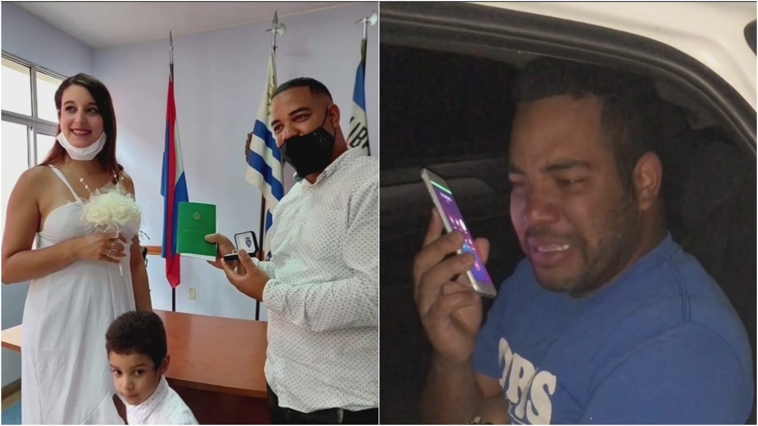 El llanto de un cubano tras ver a su esposa e hijo ahogarse
