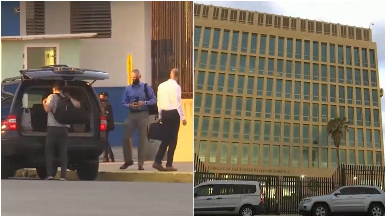 Arriban diplomáticos a la embajada de Estados Unidos en Cuba