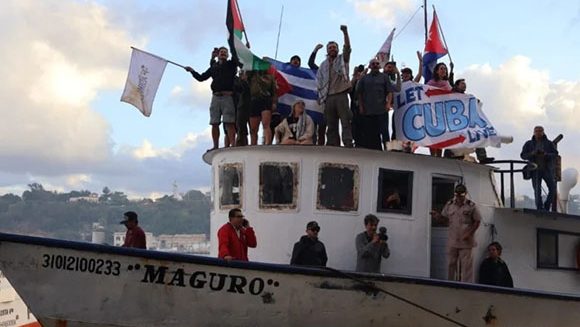 Llega a Cuba flotilla “Nuestra América” con carga solidaria donada por 11 países